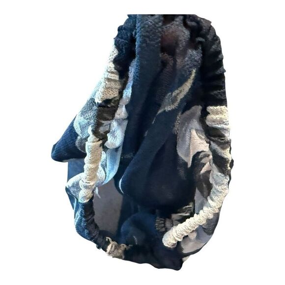 Lane Bryant Women’s Sheer Top Blue Floral V-Neck Blouse Size 18/20 - Picture 7 of 15